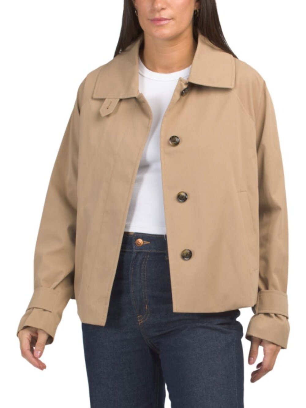 LONDON FOG Missy Single Breasted Trench Coat